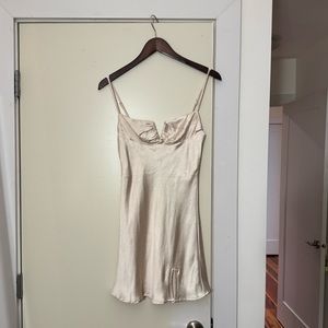 Princess Polly Hewlett Mini Dress Champagne